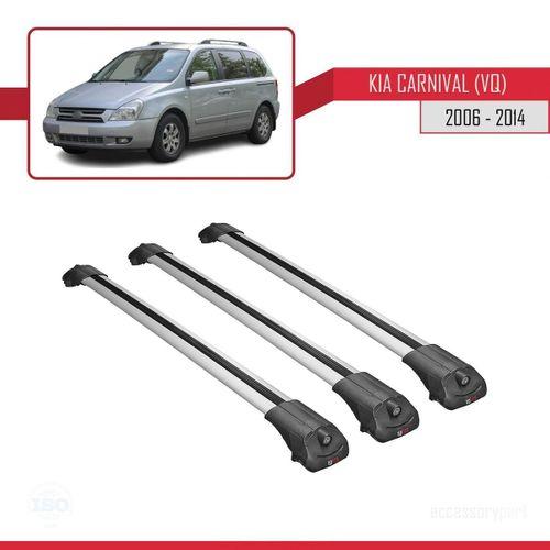 Kia Carnival (VQ) 2006-2014 Arası ile uyumlu ACE-1 Ara Atkı Tavan Barı GRİ 3 ADET BAR