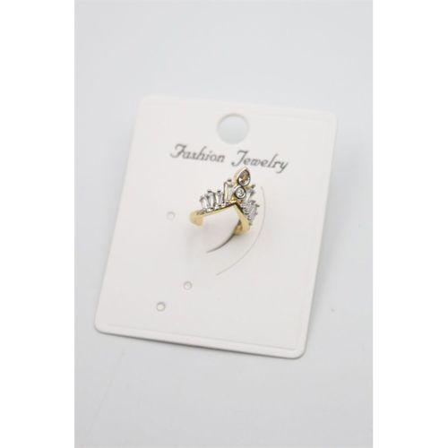 Taşlı Kıkırdak Küpe - Altın