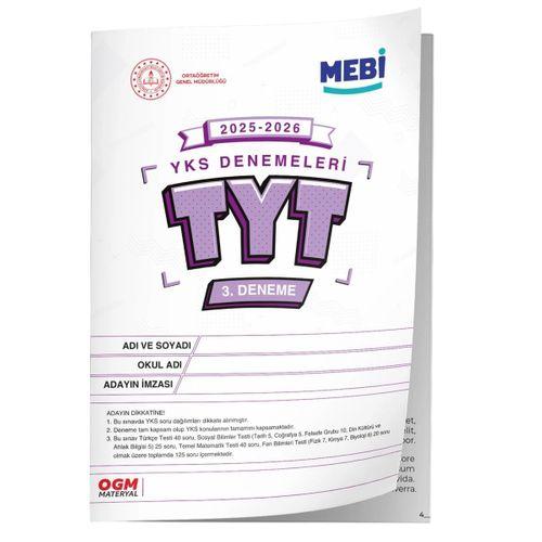 2026 ÖSYM YKS-TYT MEB ONLİNE Türkiye Geneli 3  Deneme Büyük Boy Renkli BASKI ÜCRETİ