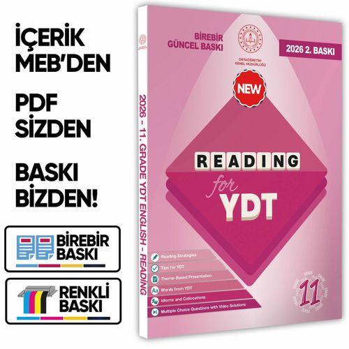 2026 YDT MEBİ İngilizce 11 Sınıf Reading Okuma-Anlama Kitabı Soru Bankası Video Çözümlü BASKI ÜCRETİ