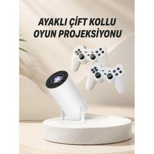 Taşınabilir Android Projeksiyon Ayaklı Çift Kollu 4k Çözünürlüklü Sinema Projeksiyonu