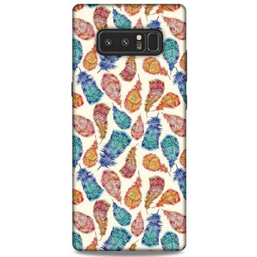 Samsung Galaxy Note 8 Kılıf Desenli Özel Seri Tüyler (36) Glitter Kılıf