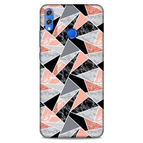 Mermer Desenli (32) Tema Soft Silikon Kılıf Bakır rengi Huawei Honor 8x Kılıf