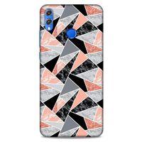 Mermer Desenli (32) Tema Soft Silikon Kılıf Bakır rengi Huawei Honor 8x Kılıf