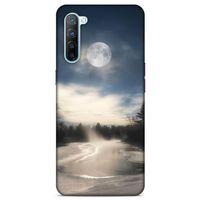 Lopard Oppo Reno 3 Uyumlu Kılıf Gece'S (27) Tasarımlı Kılıf Dolunay