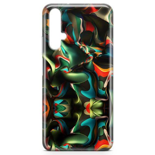 Honor View 20 Kılıf Renklerin Savaşı Arka Kapak Koruma Desenli Full Koruyucu