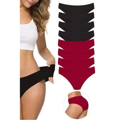 8 Adet Kadın Dikişsiz Lazer Kesim Esnek İz Yapmayan Külot S4