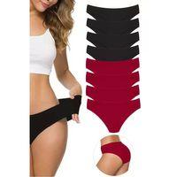 8 Adet Kadın Dikişsiz Lazer Kesim Esnek İz Yapmayan Külot S4