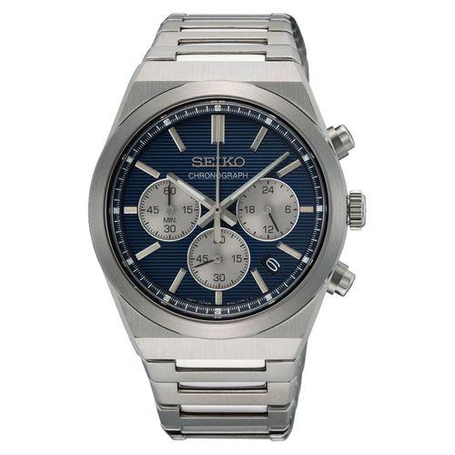 Seiko SSB453P Quartz Çelik Gri Lacivert Kadran 40 mm Erkek Kol Saati