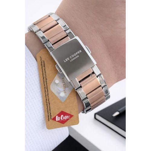 Lee Cooper Erkek Kol Saati 50 Metre Suya Dayanıklı Çelik Kordon + Bileklik Hediyeli VS.BLKT.0840