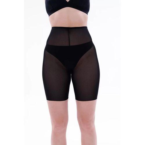 Siyah Mı Emay 2705 Lazer Tül Toparlayıcı Paçalı Boxer Hayalet Korse