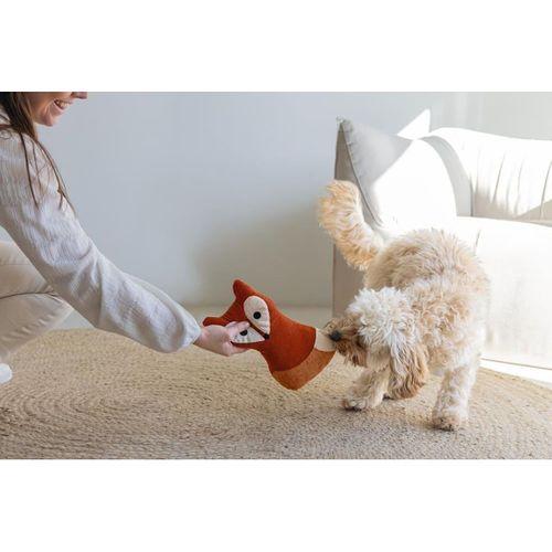 Beeztees DBL Köpek Oyuncağı, Sesli, Tilki, Peluş, Turuncu, 25,5cm