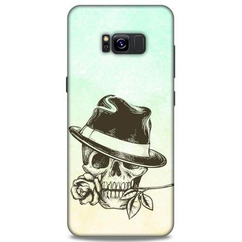 Lopard Samsung Galaxy S8 Plus Uyumlu Kılıf Tattoo's (23) Ultra Koruma Kılıfı Çiçekli İskelet