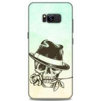 Lopard Samsung Galaxy S8 Plus Uyumlu Kılıf Tattoo's (23) Ultra Koruma Kılıfı Çiçekli İskelet