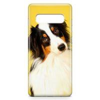 Samsung Galaxy S10 Plus Kılıf Australian Shepard Arka Kapak Koruma Desenli Full Koruyucu