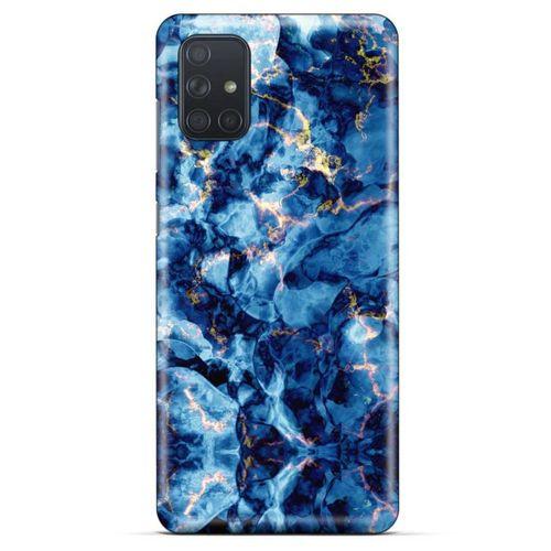 Mermer Desenli (26) Tema Tpu Silikon Kılıf Parliament Mavi Samsung Galaxy M51 Kılıf
