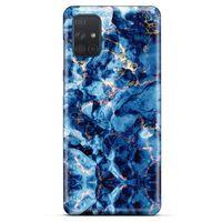 Mermer Desenli (26) Tema Tpu Silikon Kılıf Parliament Mavi Samsung Galaxy M51 Kılıf