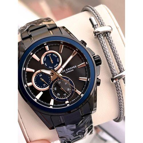 Lee Cooper Premium Nişan Ve Damatlara Özel 2 Yıl Garantili 5 Atm Erkek Kol Saati+Bileklik E08249.650