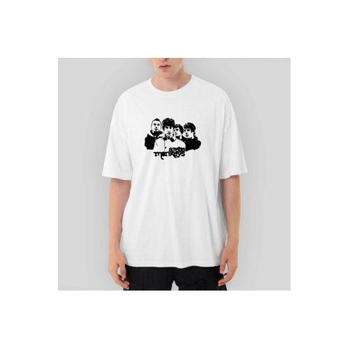 Arctic Monkeys Group Oversize Beyaz Tişört