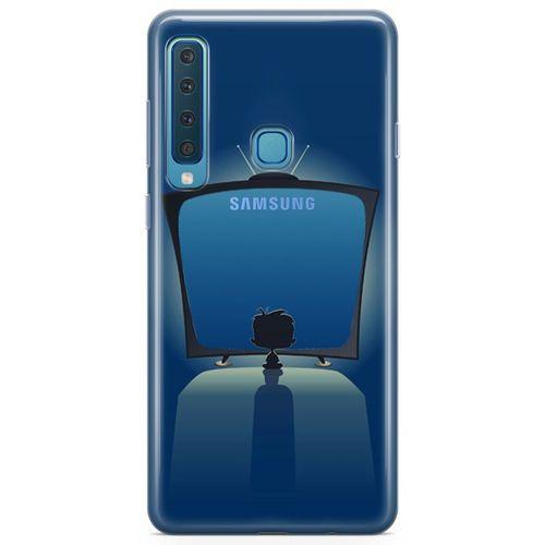 Samsung Galaxy A9 2018 Kılıf Led Tv Retro Arka Kapak Koruma Desenli Full Koruyucu