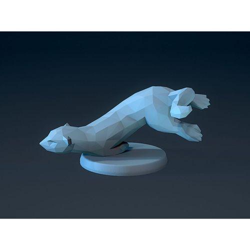 Düşük Poligon Su Samurları (Bu ürün Sadece Plastik parçadır - Almadan Önce Soru Sorabilirsiniz)