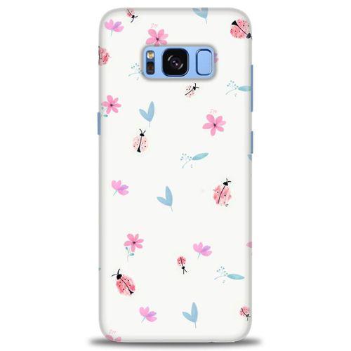 Samsung Galaxy S8 Plus Kılıf HD Baskılı Kılıf - Uğur Böcekleri + Tam Ekran Koruyucu
