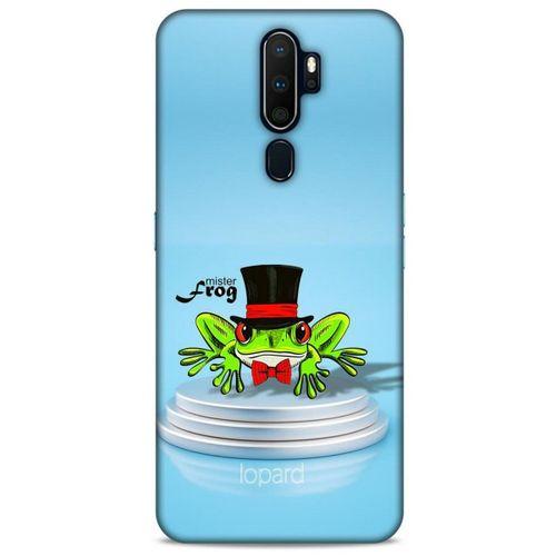 Oppo A5 2020 Kılıf FunnyMaX (7) Telefon Kılıfı Açık Mavi Kurbağa