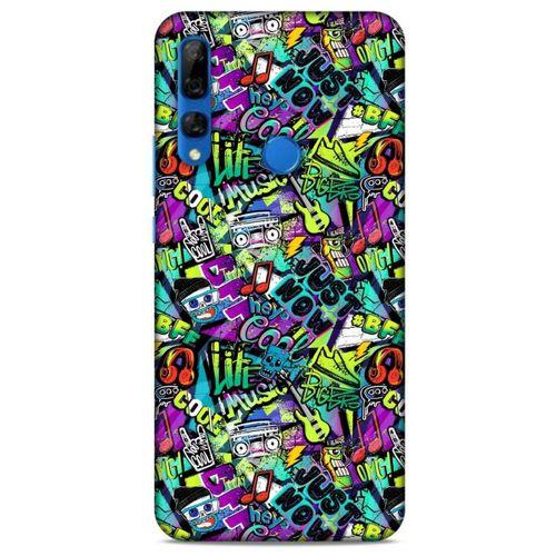Graffitix (1) Desenli Silikon Kapak Huawei Y9 Prime 2019 Kılıf