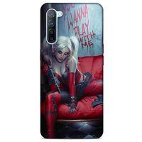 Oppo Reno 3 Uyumlu Kılıf Harley Quinn (22) Tam Koruma Kılıfı Kırmızımsı kahverengi