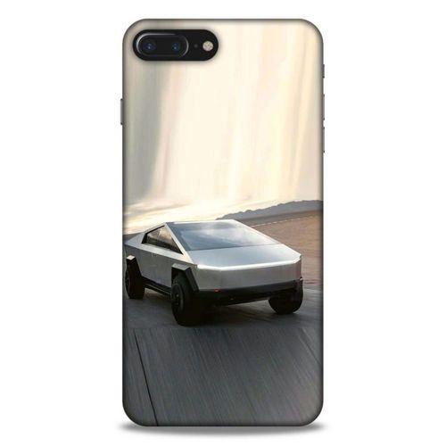Lopard Apple Iphone 7 Plus Uyumlu Kılıf PickUpX (17) Tasarım Kılıf Gümüş Gri