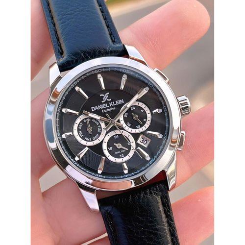 Daniel Klein Erkek Kol Saati 30 Metre Suya Dayanıklı Deri Kayış Kordon + Bileklik Hediyeli  VS.BLKT.0677