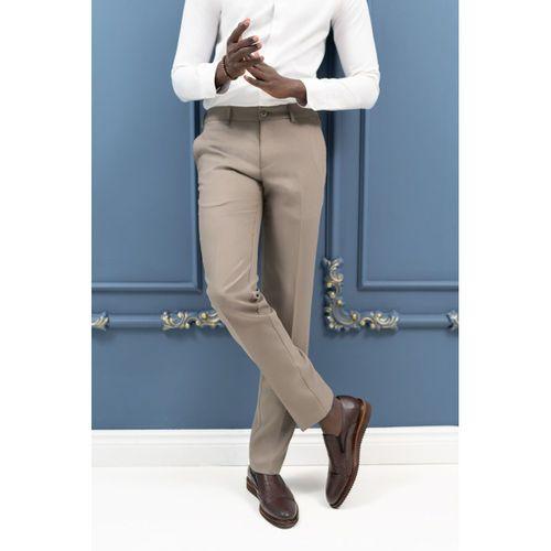 Slimfit Mevsimlik Fermuar Kapamalı Yan Cepli Kumaş Pantolon