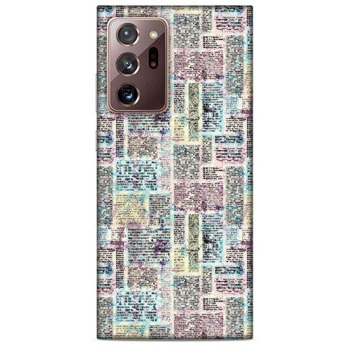 Samsung Galaxy Note 20 Ultra Kılıf Pastel Renkler (7) Telefon Kılıfı Pembe Mavi
