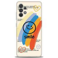 Samsung Galaxy A32 Kılıf HD Baskılı Kılıf - Smile + Tam Ekran Koruyucu