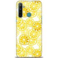 Realme C3 Kılıf HD Baskılı Kılıf - Sarı + Tam Ekran Koruyucu