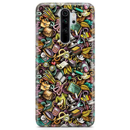 Xiaomi Redmi Note 8 Pro Kılıf Canım Öğretmenim Doodle Arka Kapak Koruma Desenli Full Koruyucu
