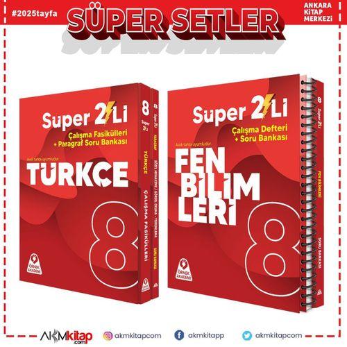 Örnek Akademi 8.Sınıf Süper İkili Türkçe ve Fen Bilimleri Seti 2 Kitap