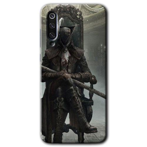 Xiaomi Mi 9 Kılıf HD Desen Baskılı Arka Kapak+Temperli Cam - Bloodborne Hunters