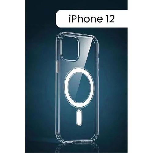 İphone 12 - 12 Pro Magsafe Sert Şeffaf Telefon Kılıfı