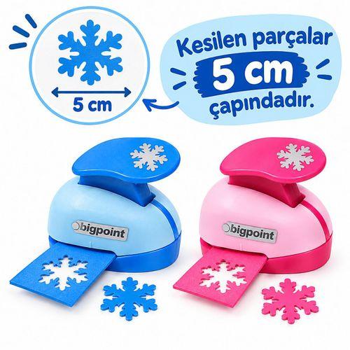 Bigpoint Şekilli Delgeç 5cm Kar Tanesi