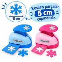 Bigpoint Şekilli Delgeç 5cm Kar Tanesi
