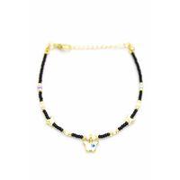 Kelebek Boncuk Bileklik - Siyah