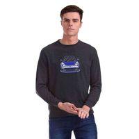 Toyota MR2 Baskılı Füme Antrasit Erkek Sweatshirt