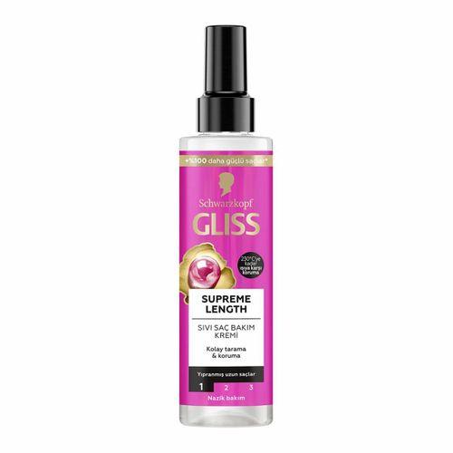 Gliss Supreme Length Sıvı Saç Bakım Kremi - Biotin Kompleksi ve Şakayık Çiçeği Özü ile 200 Ml
