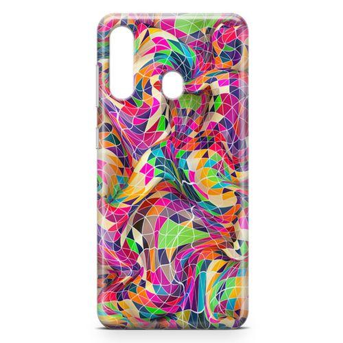 Samsung Galaxy M40 Kılıf Renkli Prizmalar 3d Arka Kapak Koruma Desenli Full Koruyucu