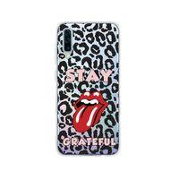 Samsung A50 Stay Grateful Desenli Premium Şeffaf Silikon Kılıf