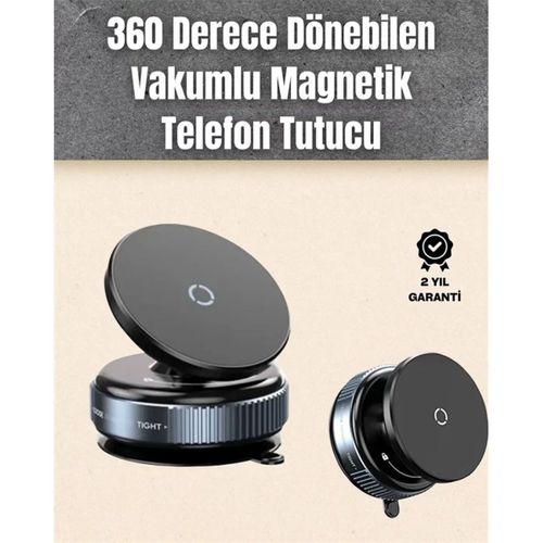 Çok Yönlü Döner Başlıklı Vakumlu Araç Telefon Standı – Sert Yollarda Stabil Kullanım