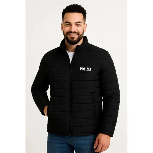 Erkek Mikro Su İtici Kapitone Baskılı Astarlı Fermuarlı Bomber Mont - Siyah