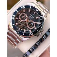 Daniel Klein Otomatik Erkek Kol Saati 30 Metre Suya Dayanıklı Çelik Kordon + Bileklik Hediyeli VS.BLKT.0704