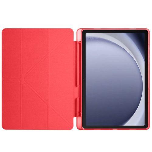 Galaxy Tab A11 Plus Kılıf Zore Tri Folding Kalem Bölmeli Standlı Kılıf